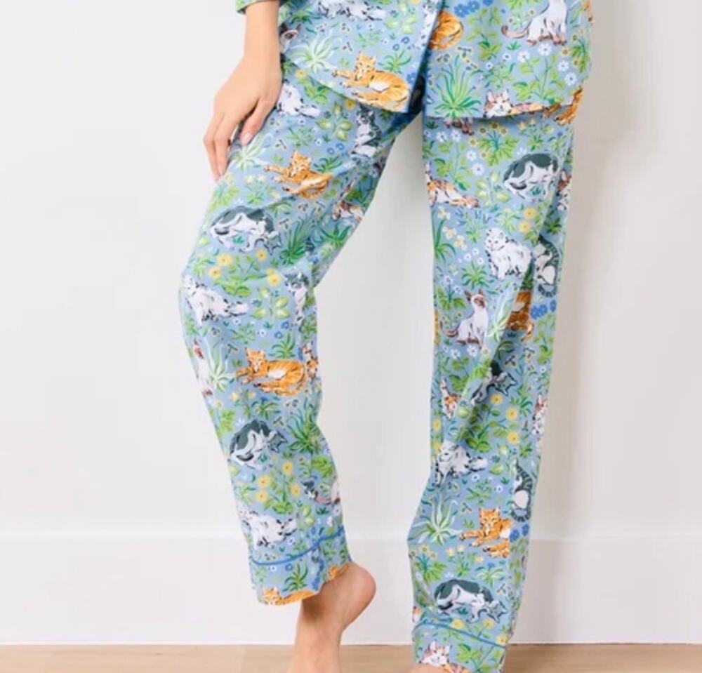 Printfresh Must Love Cats Pajama Pants Women's Sz. 1X